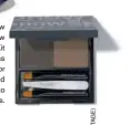  ??  ?? Benefit Brow Zings Brow Shaping Kit ($42) contains tweezers, wax for shaping and a powder to shade any gaps.