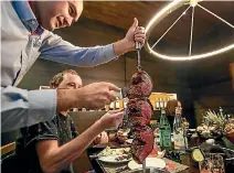  ??  ?? Fogo de Chao, fine-dining Brazilian steakhouse in San Francisco.
