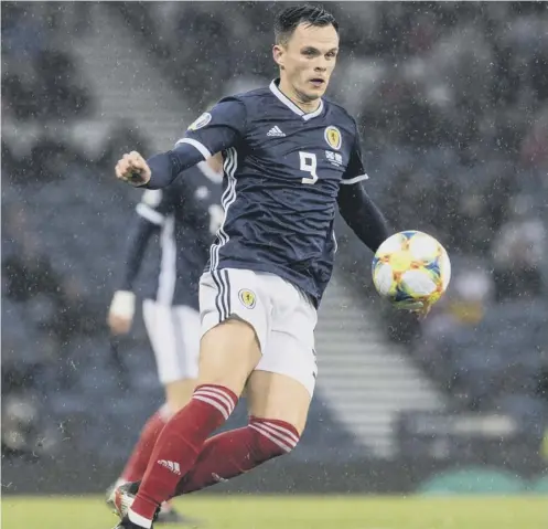  ??  ?? 0 Lawrence Shankland scored his first Scotland goal against San Marino three months ago in what was his first start for his country.