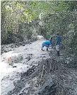  ?? FOTO: JUAN DÍAZ ?? La rehabilita­ción del servicio depende de las lluvias.