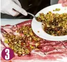  ??  ?? Spread the liquid mixture on the scored meat.