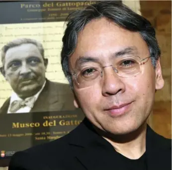  ?? ALESSANDRO FUCARINI/THE ASSOCIATED PRESS FILE PHOTO ?? Kazuo Ishiguro, winner of the 2017 Nobel Prize for Literature, is best known for his novel The Remains of the Day.
