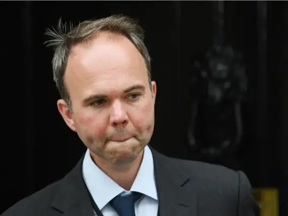  ??  ?? Gavin Barwell, the former housing minister who is now Theresa May’s Chief of Staff, is under pressure about a 2013 fire experts’ report (EPA)