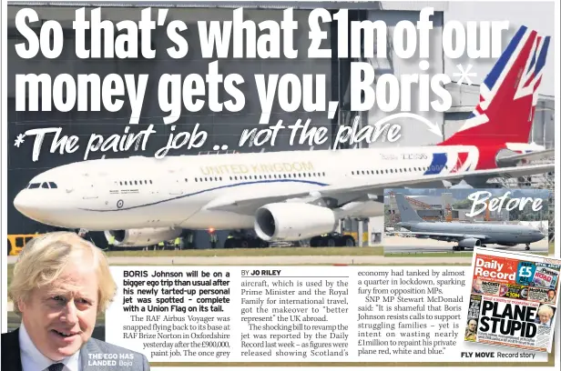  ??  ?? THE EGO HAS LANDED Bojo