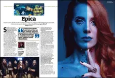  ??  ?? EPICA: MAKING A TREMENDOUS NOISE ON THE OUTER LIMITS OF PROG.