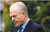  ?? NYT FILE ?? Peter Navarro said he’s planning to file a lawsuit, hoping to convince a judge to block the subpoena.