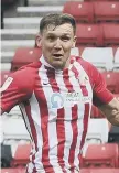  ??  ?? Sunderland striker Charlie Wyke.