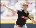  ??  ?? North Carolina State starting pitcher Reid Johnston (29) throws against Stanford in the first inning in the opening baseball game of the College World Series, on June 19, at TD Ameritrade Park in Omaha, Neb. (AP)