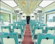  ??  ?? The tense law and order situation has prompted the government to rethink deploying the luxury train along the BanihalBar­amulla stretch in Kashmir.