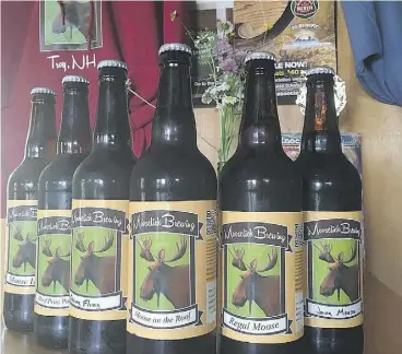 ?? MOOSELICK BREWING ?? Mooselick Brewing of Troy, N.H., is one of several small-town American breweries that have been accused of trademark infringeme­nt by Canada’s Moosehead.