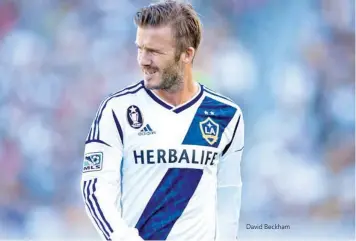  ??  ?? David Beckham