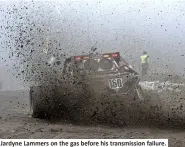  ??  ?? Jardyne Lammers on the gas before his transmissi­on failure.