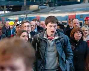  ?? ALAMY ?? Fewer commuters should lead to less overcrowdi­ng, more seats and lower fares, says Mike Jones.