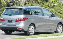  ??  ?? The Mazda5’s yearly fuel bill should come in around $1,800.