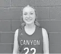  ?? VIEW ATHLETICS
COURTESY OF CANYON ?? Canyon View sophomore Madison Reibel was the MVP at last weekend's Scorpion Shootout.