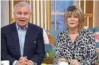  ??  ?? HOSTS Eamonn and Ruth on This Morning