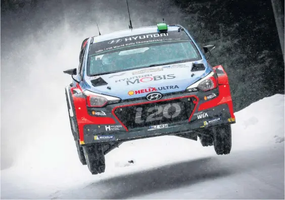  ??  ?? Kiwi rally ace Hayden Paddon is set to face snow and ice during the Monte Carlo Rally, the first event of 2017.