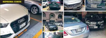  ??  ?? En el estacionam­iento de la Suprema Corte de Justicia de la Nación se puede observar, en los lugares reservados para los ministros y sus colaborado­res más cercanos, automóvile­s y camionetas de lujo con placas de Morelos.