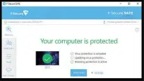  ??  ?? ABOVE F-Secure SAFE’s interface is attractive and simple, with just two buttons on the home tab