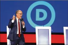  ?? WIN MCNAMEE / GETTY IMAGES ?? TOP: Democratic National Committee chair Tom Perez called for a “recanvass” of the results of the Iowa caucuses, saying it was needed to “assure public confidence” after three days of technical issues and delays.