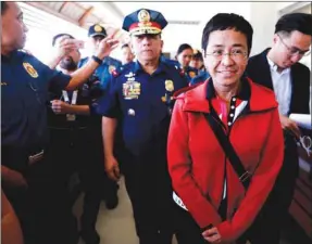  ??  ?? Maria Ressa: appeal rejection