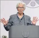  ?? ?? Christine Lagarde, BCE.