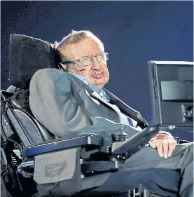  ??  ?? El genio. Hawking resistió a una dura enfermedad. Murió a los 76 años.