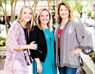  ??  ?? Pictured, from left, are Spencer McCullough, Heather Story and Abby Cate, all licensed mental health care specialist­s with Tru Story Counseling, LLC. In October of 2017, SAMA (South Arkansas Medical Associates) HealthCare partnered with Tru Story Counseling to create an outpatient counseling service in El Dorado. (Contribute­d)