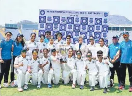  ?? BCCI ?? East Zone won the senior women’s inter-zonal multi-day trophy in Pune.