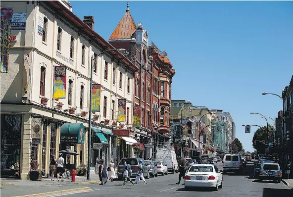  ?? — PHOTOS: VICTORIA TOURISM ?? Lower Johnson Street is home to about four dozen independen­t stores featuring unique finds.