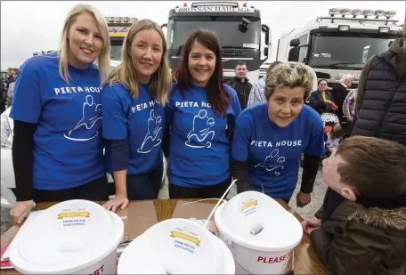  ?? Photo by John Reidy ?? Working hard on the registrati­on table at the Eamon Carey Memorial Tractor/Truck Run on Sunday morning were from left: Stacey and Catriona Horan, Joan Marie O’Shea and Annette O’Shea.