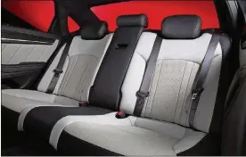  ?? GENESIS PHOTO ?? Passengers front and back get ample space, and the leather seating surfaces are supple and supportive.