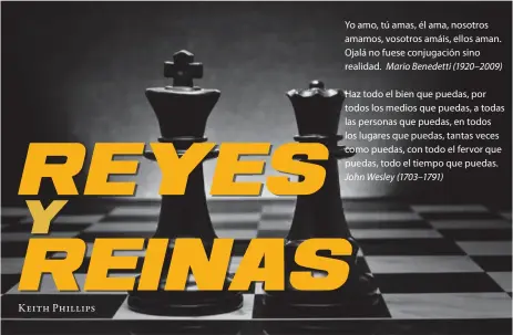  ??  ?? Yo amo, tú amas, él ama, nosotros amamos, vosotros amáis, ellos aman. Ojalá no fuese conjugació­n sino realidad. Mario Benedetti (1920–2009) Haz todo el bien que puedas, por todos los medios que puedas, a todas las personas que puedas, en todos los...