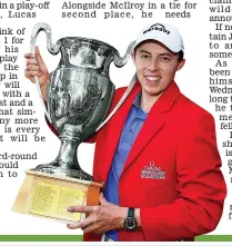  ?? GETTY IMAGES ?? Prize guy: Matt Fitzpatric­k shows off the spoils of victory