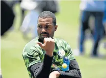  ?? Picture: GALLO IMAGES/LEFTY SHIVAMBU ?? HOLDING THE KEY: Bafana Bafana goalkeeper Itumeleng Khune says he will pull out all the stops against Nigeria on Saturday.