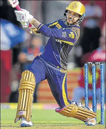  ?? PTI ?? Sunil Narine’s 36ball 75 powered Kolkata Knight Riders to 245/6, the highest total in this edition of IPL, and led to a 31run win over Kings XI Punjab at Indore on Saturday.