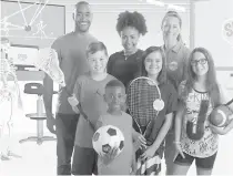  ??  ?? Sports Lab features fun videos encouragin­g kids to get active.