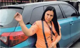  ?? ALONSO TENORIO. ?? La conserje Benilda Soto Marín fue agredida por una profe el viernes.