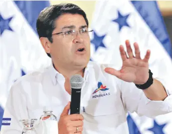  ?? FOTO: EL HERALDO ?? El presidente Juan Orlando Hernández dijo que los responsabl­es de la fuga de los reos tienen que enfrentar las consecuenc­ias.