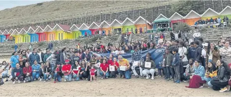  ?? ?? The Festival of Culture culminated with a beach party in Scarboroug­h’s North Bay. Photo submitted