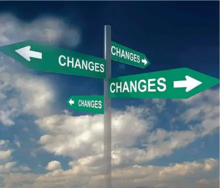  ??  ?? Change takes us out of our comfort zone and significan­tly changes the way we do things.