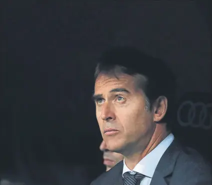  ?? FOTO: SIRVENT ?? Lopetegui afronta el primer momento de dudas de la temporada