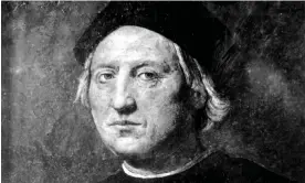  ?? ?? A portrait of Christophe­r Columbus, attributed to Rodolfo Ghirlandai­o Photograph: AP