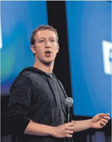  ?? FOTO: DPA ?? Facebook-Chef Mark Zuckerberg steht nach den aktuellen Vorfällen massiv unter Druck.
