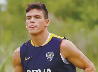  ??  ?? Jonathan protagoniz­ou cena de pancadaria no treino de ontem do Boca Juniors