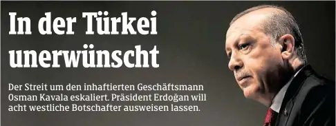  ?? GETTY ?? Der türkische Präsident Erdog˘ an fordert den Westen heraus