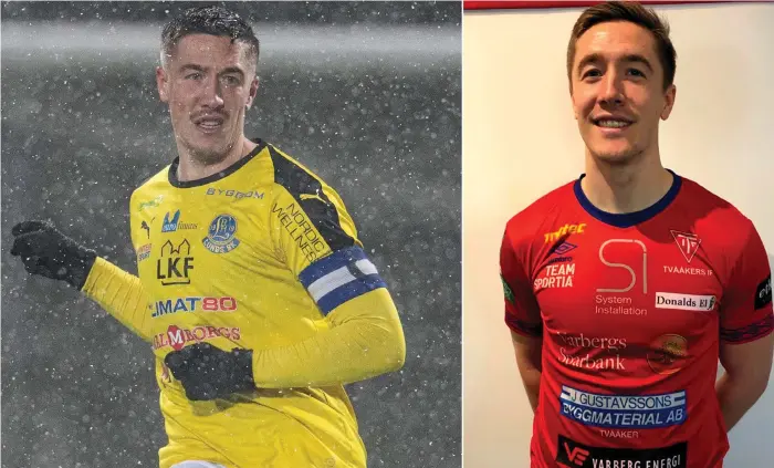  ?? Bild: Avdo Bilkanovic/bildbyrån/privat ?? Johan Andersson, 25, förstärker Tvååkers IF i backlinjen.