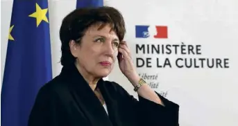  ??  ?? Lors de son arrivée au ministère de la Culture, le 6 juillet.