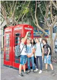  ??  ?? Gibraltar’s red phone boxes create a stir Rock star: spectacula­r St Michael’s Cave