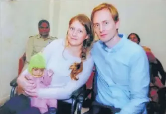  ?? PHOTOS COURTESY: OFFICE OF DISTRICT PROBATION OFFICER, PRAYAGRAJ ?? Foreign couples who have adopted Indian children from UP.